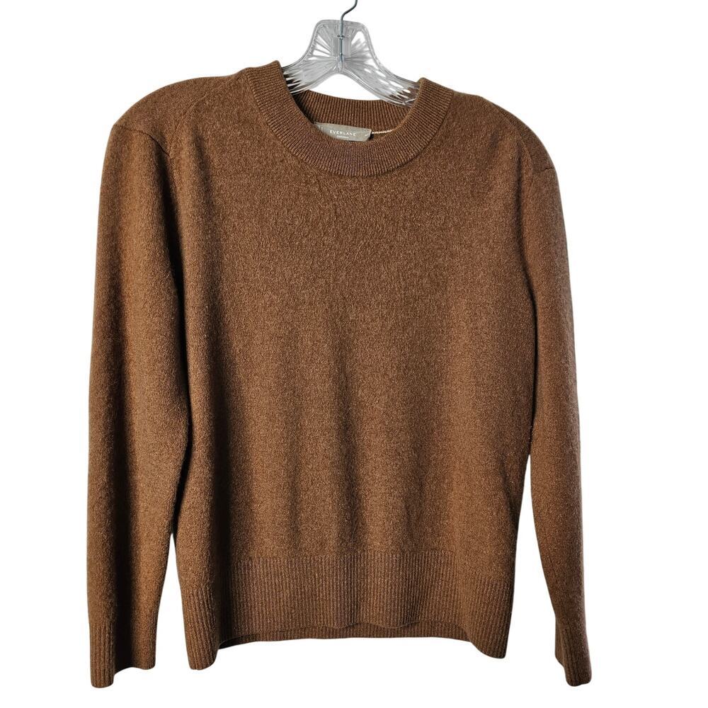 Everlane Women's Cashmere Brown Sweater Size Midium - Picture 2 of 9